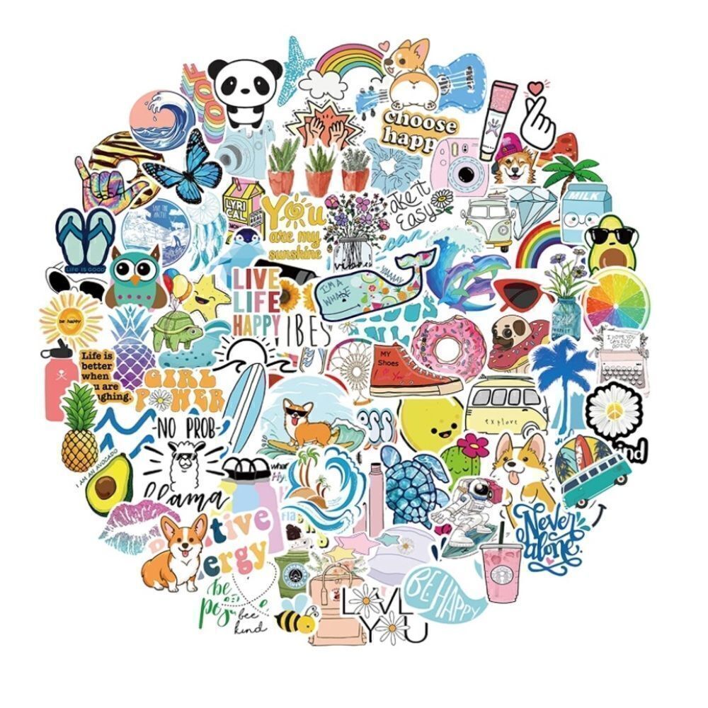 100pc Vinyl Sticker Set 